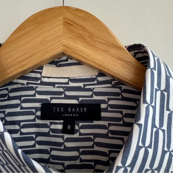 Ted Baker Shirt || Men’s Ruskin Long Sleeve Retro Sleeve Size 6 XXL - Picture 11 of 13